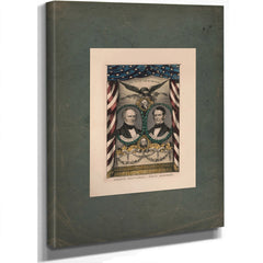 Grand National Whig Banner 1852 — Stretched Canvas Print | Bella Frye