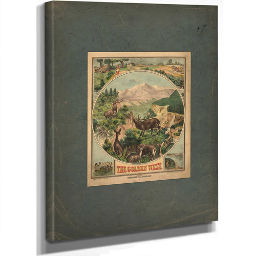 The Golden West 19th Century — Stretched Canvas Print | Bella Frye
