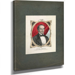 Daniel Webster New Englands Choice for Twelfth President of the United States 1847 — Stretched Canvas Print | Bella Frye