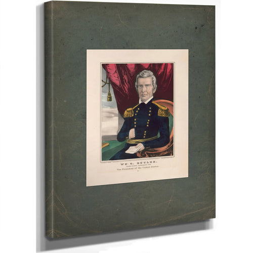 Illiam Orlando Butler Democratic Candidate for Vice President of the United States 1848 — Stretched Canvas Print | Bella Frye