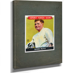 Goudey Sport Kings 2 Babe Ruth — Stretched Canvas Print | Bella Frye