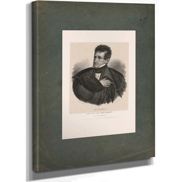 Sam L Southard Senator From New Jersey 1838 — Stretched Canvas Print | Bella Frye