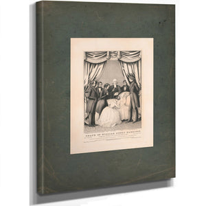 Death of William Henry Harrison 1846 — Stretched Canvas Print | Bella Frye
