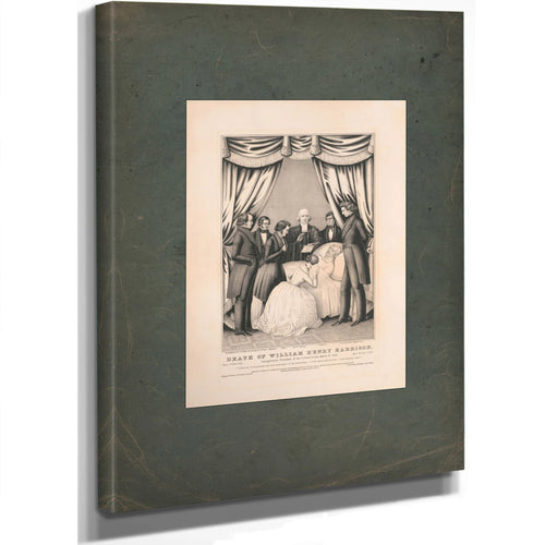 Death of William Henry Harrison 1846 — Stretched Canvas Print | Bella Frye