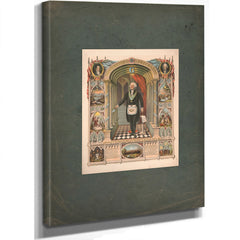 Washington as a Freemason Commander of the American Army 1775 President of the United States 1789 187 — Stretched Canvas Prin