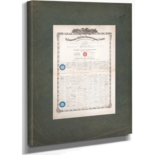 The Administators of the United States Government at the Beginning of Its 2nd Century 1877 — Stretched Canvas Print | Bella F