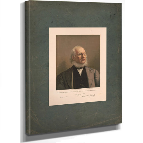 In the Hope That the American People May Soon Be Not Merely United but Reconciled I Am Yours Horace Greeley 1872 — Stretched 