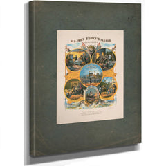 Old John Browns Career Illustrated 186 — Stretched Canvas Print | Bella Frye