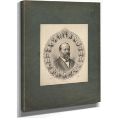 The Presidents of Usa 19th Century — Stretched Canvas Print | Bella Frye