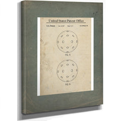 Us Design Patent S Pickleball (217) — Stretched Canvas Print | Bella Frye