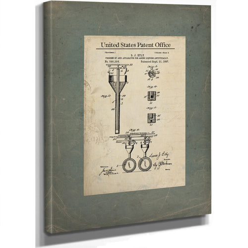 The Alchemists Deception Etlys Artificial Aging Apparatus — Stretched Canvas Print | Bella Frye