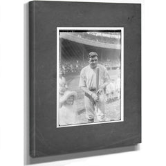 Babe Ruth New York Al Baseball — Stretched Canvas Print | Bella Frye