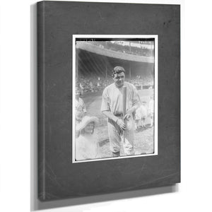 Babe Ruth New York Al Baseball — Stretched Canvas Print | Bella Frye