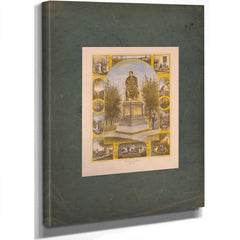 Burns Monument the Mcpherson Gift Albany Ny 1888 — Stretched Canvas Print | Bella Frye