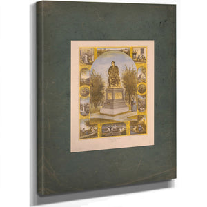 Burns Monument the Mcpherson Gift Albany Ny 1888 — Stretched Canvas Print | Bella Frye