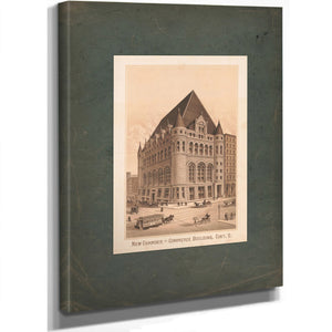New Chamber of Commerce Building Cinti O 189 — Stretched Canvas Print | Bella Frye