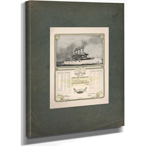 Around the Globe With the United States Atlantic Fleet 199 — Stretched Canvas Print | Bella Frye