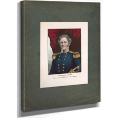Winfield Scott the Peoples Choice for Thirteenth President of the United States 1847 — Stretched Canvas Print | Bella Frye