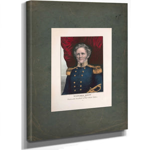 Winfield Scott the Peoples Choice for Thirteenth President of the United States 1847 — Stretched Canvas Print | Bella Frye