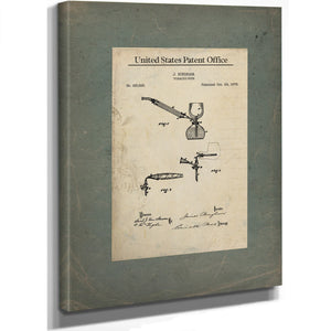 The Bingham Apparatus Patent for a Gentlemans Vice — Framed Wall Art Room View | Bella Frye