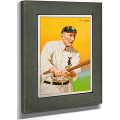 T227 Miners Extra Ty Cobb 8cccb — Stretched Canvas Print | Bella Frye