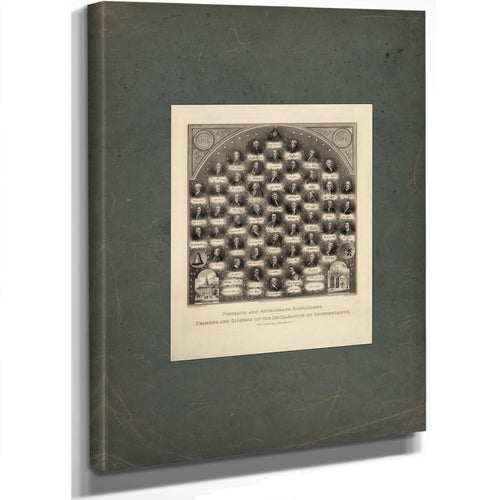 Portraits and Autograph Signatures of the Framers and Signers of the Declaration of Independence Philadelphia July 4th 1776 1