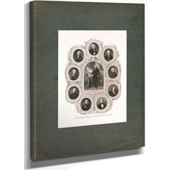 The Presidents of the United States 1842 — Stretched Canvas Print | Bella Frye
