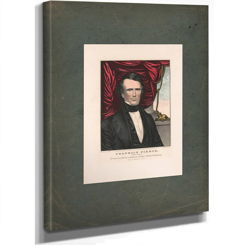 Franklin Pierce_ Democratic Candidate for Fourtheenth President of the United States 1852 — Stretched Canvas Print | Bella Fr