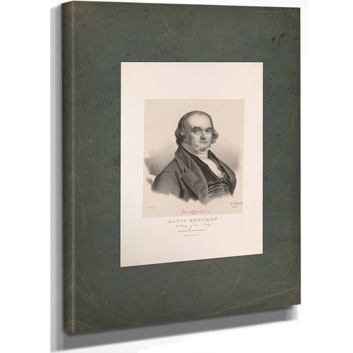 David Henshaw Secretary of the Navy 1843 — Stretched Canvas Print | Bella Frye