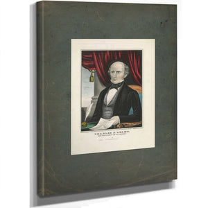 Charles F Adams Free Soil Candidate for Vice President 1848 — Stretched Canvas Print | Bella Frye