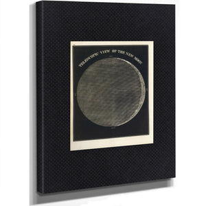 The Dark Side Revealed Smith's Lunar Shadow Study — Stretched Canvas Print | Bella Frye