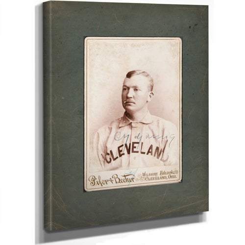 Cy Young by Pifer and Becker 1893 — Stretched Canvas Print | Bella Frye