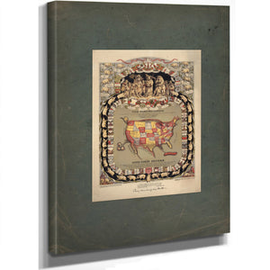 This Porcineograph 1876 — Stretched Canvas Print | Bella Frye