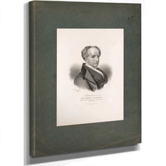 Hon Abbott Laurence Representative in Congress From Massachusetts January 184 1842 — Stretched Canvas Print | Bella Frye
