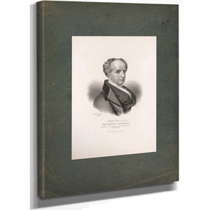 Hon Abbott Laurence Representative in Congress From Massachusetts January 184 1842 — Stretched Canvas Print | Bella Frye