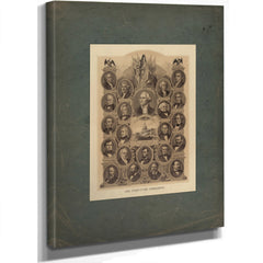 Our Twenty Two Presidents 1884 — Stretched Canvas Print | Bella Frye