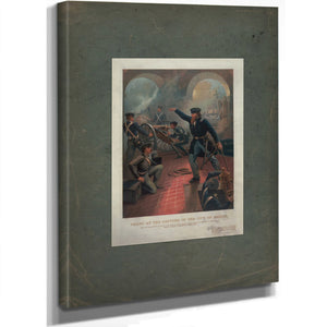 Grant at the Capture of the City of Mexico 186 187 — Stretched Canvas Print | Bella Frye