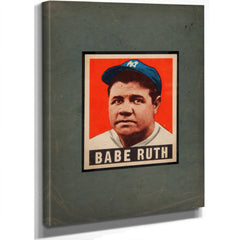 Leaf Babe Ruth — Stretched Canvas Print | Bella Frye