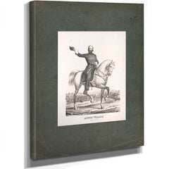 August Willich Brigadier General Usa 1863 — Stretched Canvas Print | Bella Frye