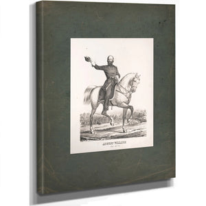 August Willich Brigadier General Usa 1863 — Stretched Canvas Print | Bella Frye