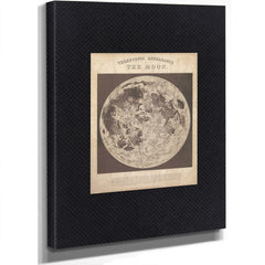 The Lunar Ruin — Victorian Selenography Print — Stretched Canvas Print | Bella Frye