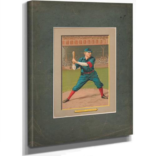 Dode Paskert Cincinnati Reds Baseball Card Portrait 2 — Stretched Canvas Print | Bella Frye