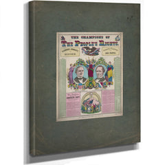 The Champions of the Peoples Right 1876 — Stretched Canvas Print | Bella Frye