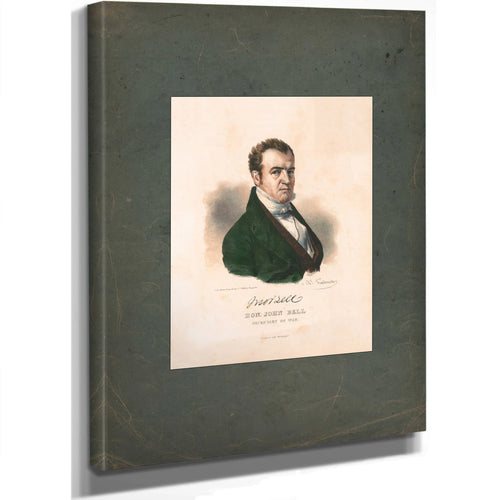 Hon John Bell Secretary of War 1841 — Stretched Canvas Print | Bella Frye