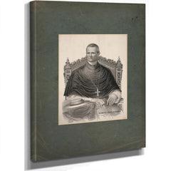 His Eminence Cardinal Mccloskey Archbishop of New York 1875 — Stretched Canvas Print | Bella Frye