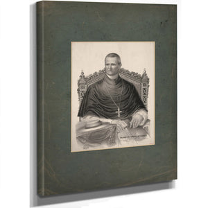His Eminence Cardinal Mccloskey Archbishop of New York 1875 — Stretched Canvas Print | Bella Frye