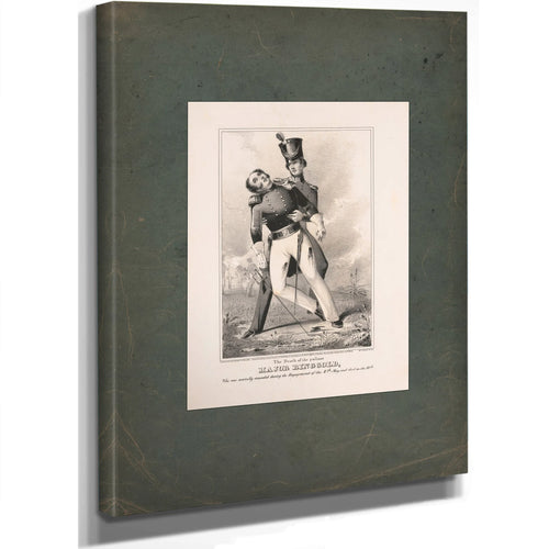 The Death of the Gallant Major Ringgold 1846 — Stretched Canvas Print | Bella Frye