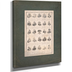 Our Presidents 1789 191 191 — Stretched Canvas Print | Bella Frye