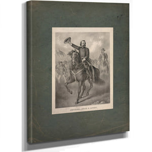 General John Alexander Logan 1874 — Stretched Canvas Print | Bella Frye