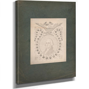 Declaration of Independence E Pluribus Unum 1776 1876 1876 — Stretched Canvas Print | Bella Frye